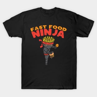 Food Delivery Staff Gift Fast Food Ninja T-Shirt